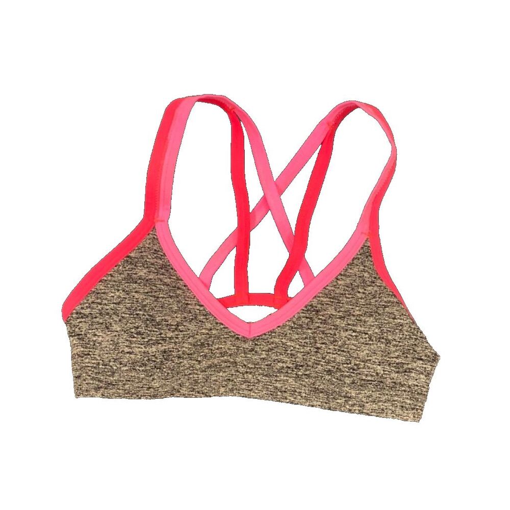 Fruit of the Loom Bra/Bralette~Lightly Padded~Gray/Pink~Girls size 28 NWOT